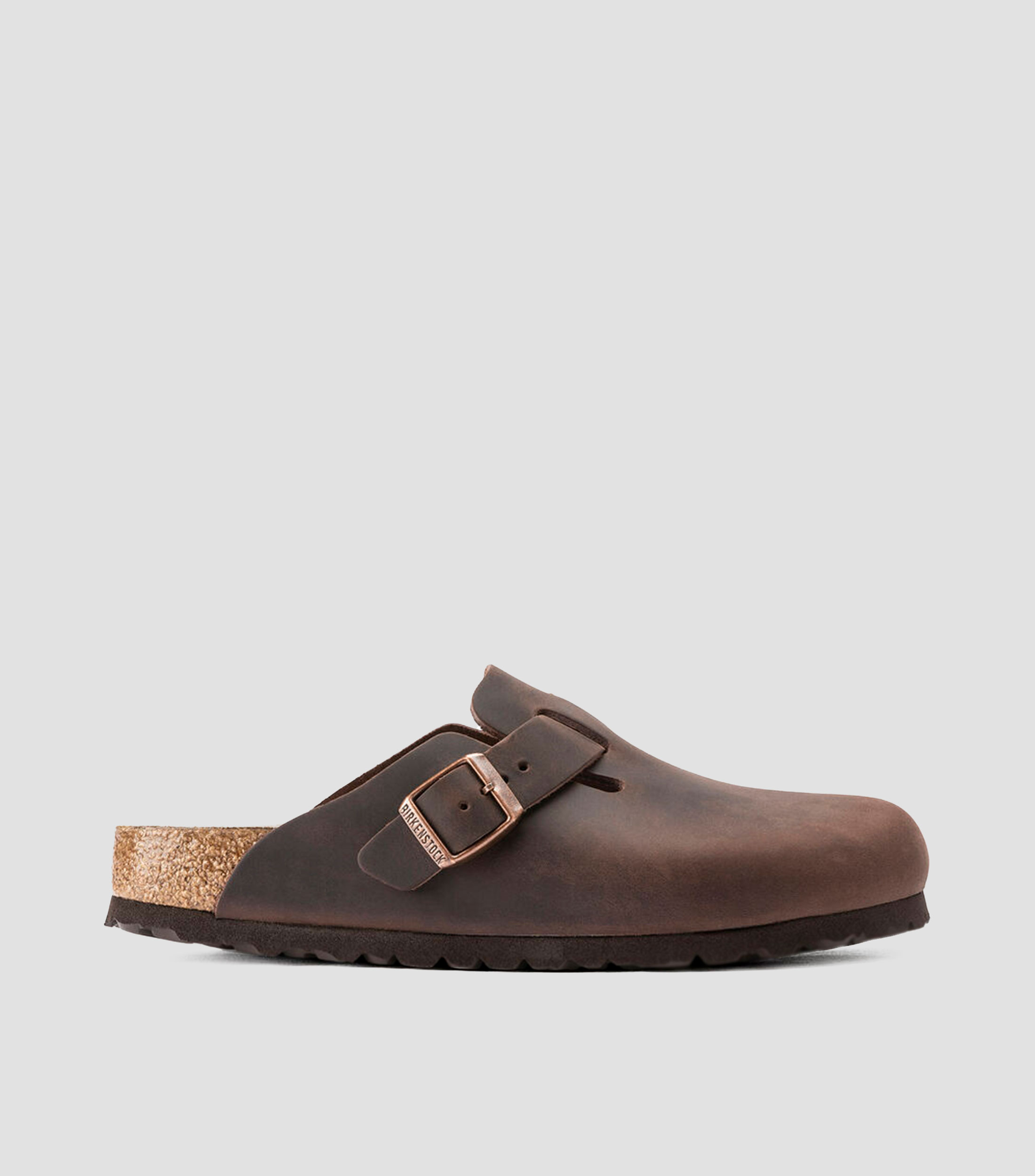 Mocasines Boston en piel con hebilla Hombre